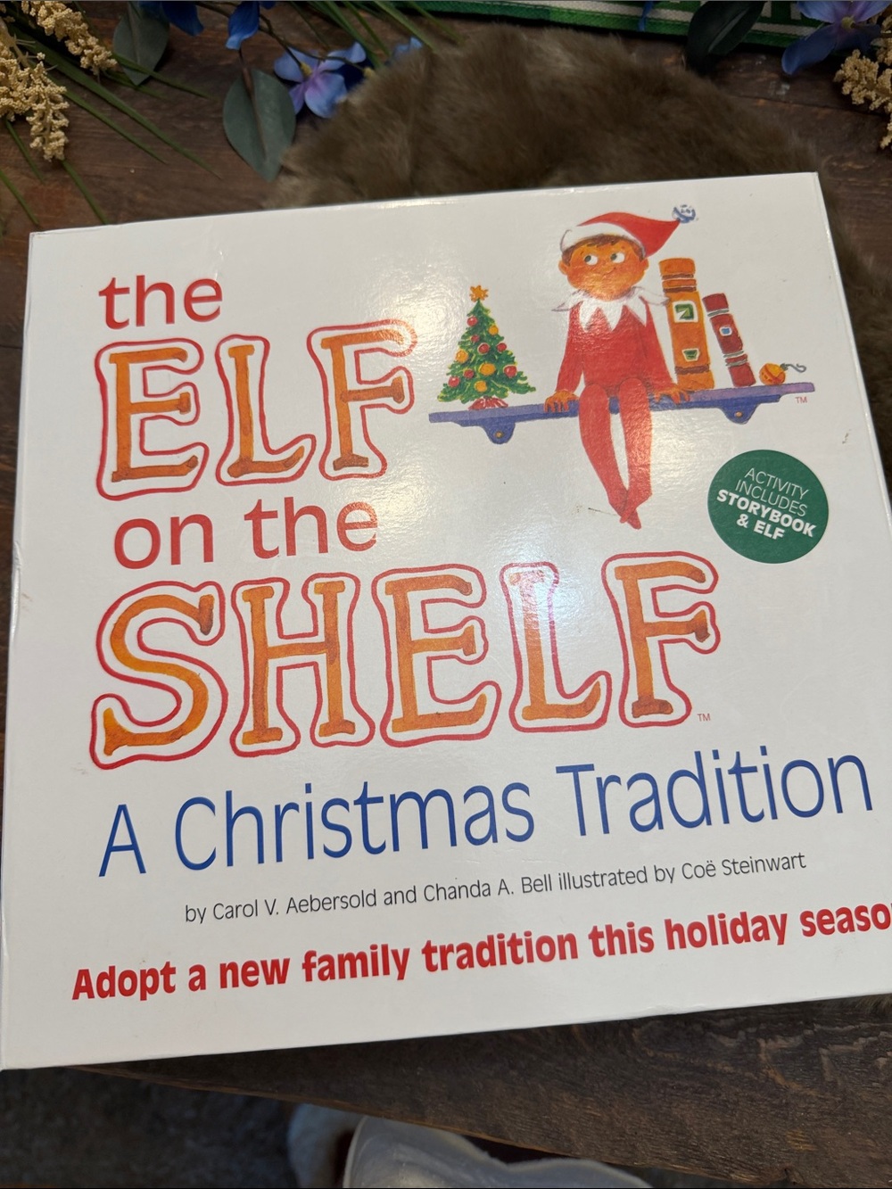 Vintage The Elf on the Shelf Complete Box Set Blue Eye Elf & Reindeer Pet EUC